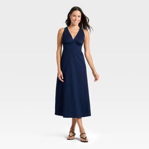NEW A New Day Women's Open Back Maxi Dress Light Blue Size XS